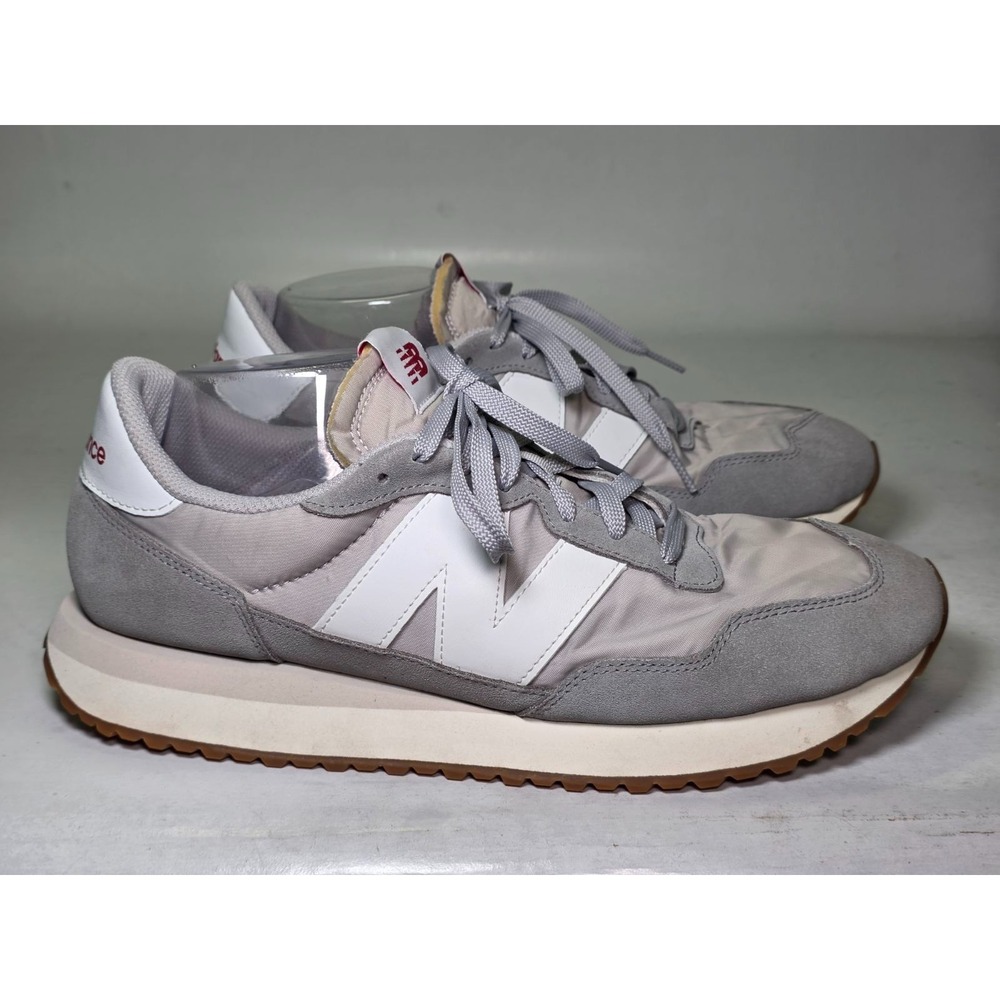 New Balance 237 Men's Sneakers Size 11.5 D Women's 13 D Gray White Casual Shoes